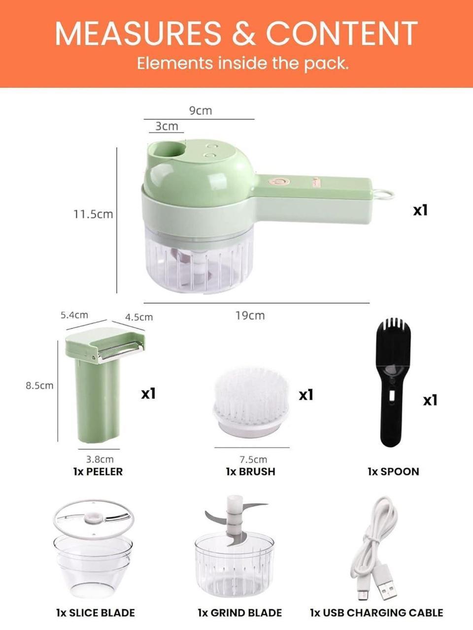 Electric Food Chopper Green