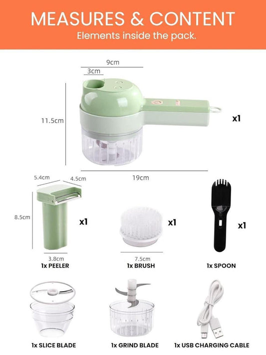 Electric Food Chopper Green
