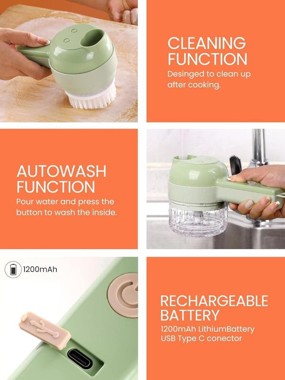 Electric Food Chopper Green